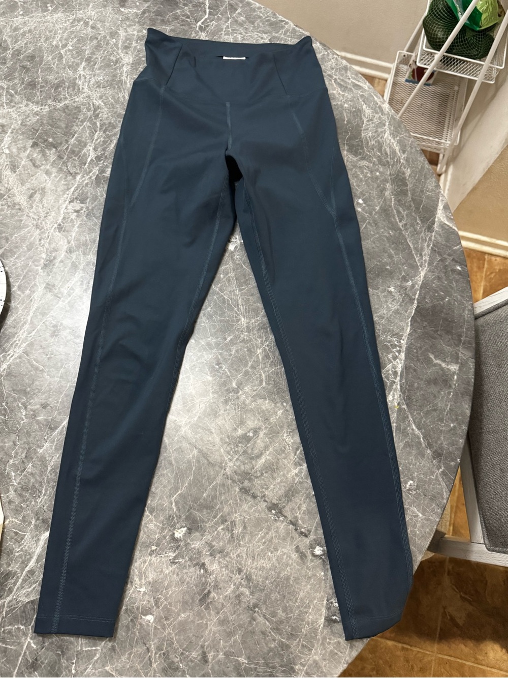 girlfriend collective Deep Navy High-Waist Leggings